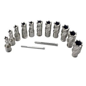 EKIIV OEM Stainless Steel HSS Annular Cutters Drill Bit 12-65mm Magnetic Ring Tool Bright Uncoated Sharp Wear-Resistant 1 Year