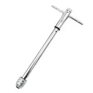 Extended Length Adjustable M3-M8 T-handle Tap Wrench Handle Ratchet Spanner Straight Tapping Wrenches 250mm
