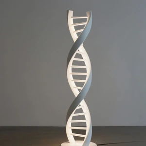Contemporary 3D Printed Steel LED Fixture Sculptural Warehouse Lighting with Waterproof and Dimmable Features