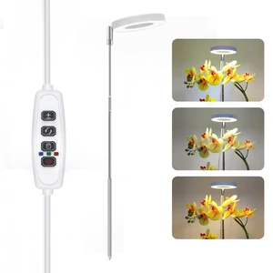 Creativity 5V Full Spectrum LED Plant Light Mini Angel Ring Grow Light for Indoor Plants, Growing Lamp with 3/9/12 H