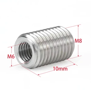Customized SS304 Slotted Self-tapping Thread Insert Nut, Internal External Threaded Bushing for Metal Repair