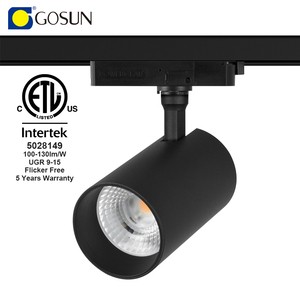 COB Aluminum Track Light with ETL Certification 15w Single Color Dimmable LED Spotlight for Shop
