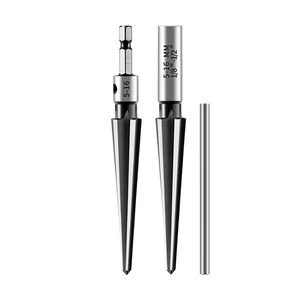 TG T Handle Tapered Tool Drill Bit 6 Flute Chamfer Reaming Cutting Tool Core 3-13/5-16mm Bridge Pin Handheld Reamer