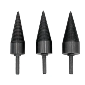 Hot Selling Removable Firewood Log Splitter Drill Bit Heavy Duty Screw Cone Driver Black Oxide Finish 3-Year Warranty 40mm Total