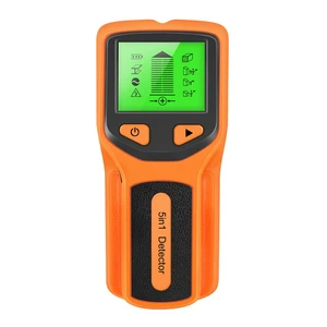 Upinttor 5 in 1 Wall Stud Detector Multifunctional Handheld AC Wire Cable Metal Detection Electric Ceilings Finder Scanner