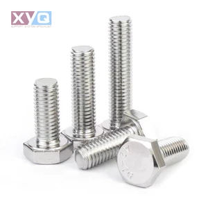 M12 M14 M16 304 Stainless Steel Hex Head Bolts Extended Bolts A2-70