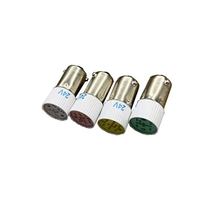 Diameter 9mm Spigot Fit Socket Type BA9S-X LED 6V 12V 24V 36V 48V 110V 380V Plastic Indicator Light Signal Pilot Lamp Bulb Bead