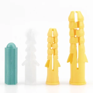 Small Yellow Croaker Plastic Expansion Tube White/Green Nylon Fish Shape Rubber Plug Gypsum Board Drill Tail Expansion Screw