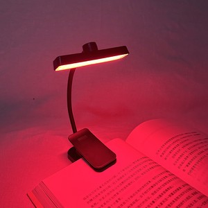 Eye protection No Blue Light Red Book Light for Reading in Bed, 620/650/670nm Red-ray Lamp Eye Care Red Light Reading Light