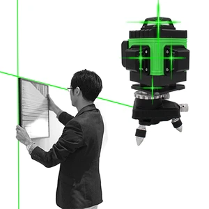 JSPERFECT Hot Selling Battery 16 Lines 4d Laser 3d Green Level Self-leveling 360