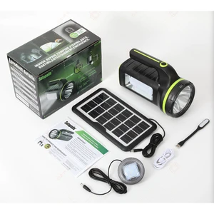 Exclusive Design LED Flashlight Multifunctional Rechargeable Searchlight USB Charge Search Light WIth Media System Kit