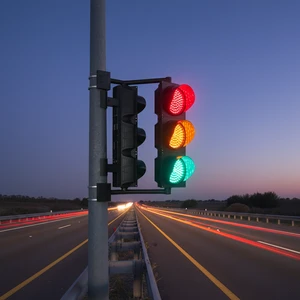 Customizable 200mm Flashing AC 85-265V Rechargeable 50,000 Hours Continuous Use Portable Traffic Safety LED Signal Light
