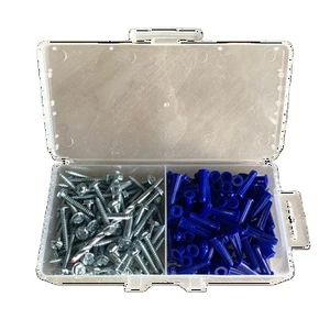 Blue Plastic Expansion Drywall Anchor Conical Anchors With Screws Anchor
