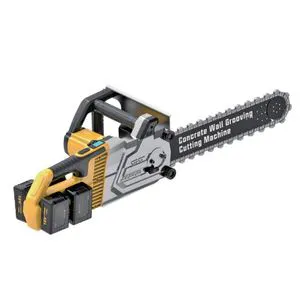 OEM DC POWER High Frequency Chain Saw for Cutting Concrete Wall Reinforced With Steel Rods Brick Walls Marbles Chain Saw