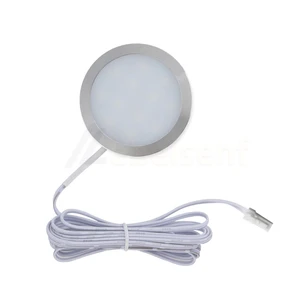 DC 12V Dimmable 2W 3W 5W LED Round Cabinet Lights 3000K 4000K 6000K 60-80mm Aluminium Shell Kitchen Closet Display Home Lighting