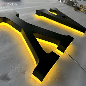 Custom LED Acrylic Letter Lights Backlighting 3D Logos for Mall Buildings Home Decoration Advertising DC Power 1 Year Warranty