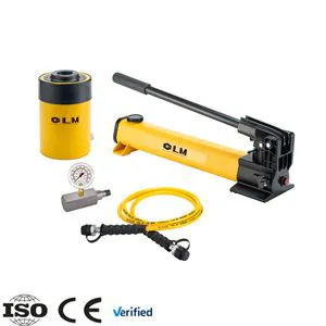 High Quality 20T Hollow Plunger Hydraulic Cylinder for Heavy Duty Maintenance with Manual Hand Pump