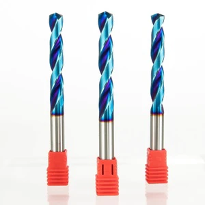 Solid Carbide 1-20mm CNC Hole Work Drill Bit for Hard Metal HRC70 Center Indexable Long Drill with Coating