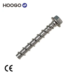 Factory Direct High Strength Detachable Concrete Screw Anchor for Adjustable Installations