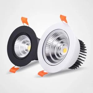 New Arrival Modern Design COB LED Glass Down Light Single Two Colors Optional Recessed Mounted 5W 7W 10W 15W 24W Downlight