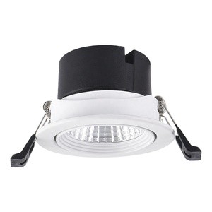 Commercial Down Light 5w 7w 9w 12w Anti Glare Cob Loxone Ceiling Recess Adjust 24v Dc Mini Tri Color Dimmable Led Downlight