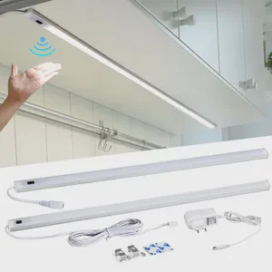LED Light Under Cabinet Lights For Kitchen Hand Sweep Switch PIR Motion Sensor Closet Wardrobe Lamp 30/40/50cm Led Night Light