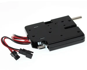 DC12V 2A Industrial Black Steel Electronic Lock Solenoid Latch with Remote Control and Power-off for Logistics Storage Cabinets