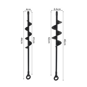 Wholesale Spiral Drill Bit Spiral Ground Anchors Garden Auger Drill Bits For Camping Awning Fixing Tree Planting Soil Loosening