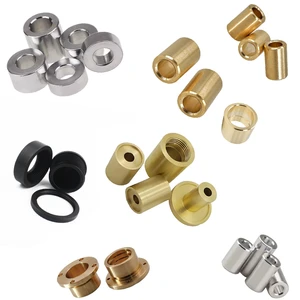 SS304Tube Nickel Washer Stepped Roller PEEK CNC Bushing Aluminum Sleeve Threaded Linear Plastic Nylon Drill Bronze Brass Bushing