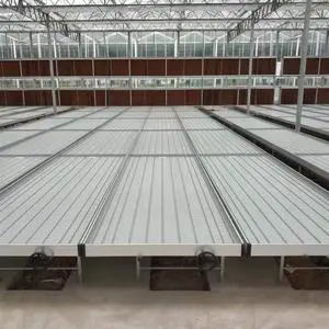 2026 Factory Supply Ebb and Flow Flood Table Hydroponics System Rolling Bench for Greenhouse
