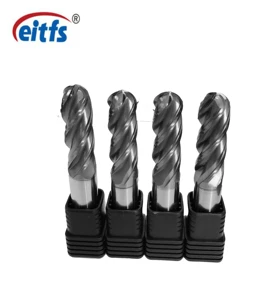 Carbide 4 Flute Ball End Mill Tungsten Carbide CNC Tool Cutter