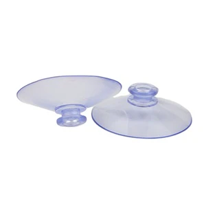 Wholesale 5cm Mushroom Head Suction Cup PVC Transparent Glass Suction Cup Wall Hook