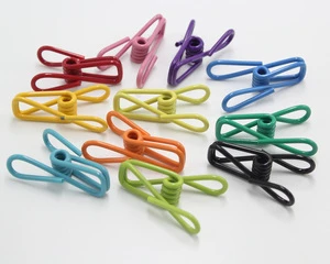 High Quality Steel Coil Fixed Spring Clip Strong Windproof Portable Storage Clip