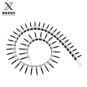 High-Strength Collated Drywall Screws Self-Tapping Gypsum Boards Inch Fine Galvanized Carbon Steel Class 4.8 6.8 Pan Head Xinzuo