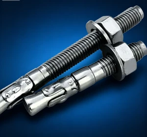 Stainless Steel Hex Wedge Anchor Bolt M4-M16 TiCN & Plain Surface 400lb Bearing Easy Install Concrete Fixing Fastener