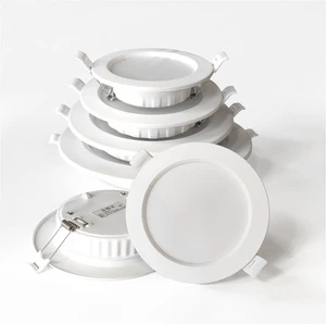 LED Indoor Rounded Embedded Living Room Bedroom Apartment Office Store Shop Supermarket Ceiling Lamp Spotlight Downlight