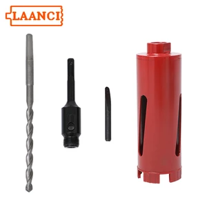 LAANCI G1/2 Thread Diamond Core Drill Bit Laser Welding Reinforced Concrete Drill of 63mm Total Length 175mm for Wall Drill