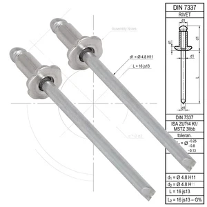 Wholesale Rose Shape Head Flower Blind Rivets Stainless Steel 304 Tri-Frim Petal Head POP Rivets DIN Standard Remaches