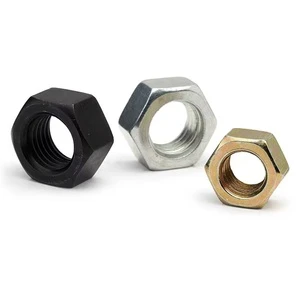 For Fastener Wholesale Manufacture Steel Black Oxide Finish Class 8 Metric Hex Nut Custom Bolt Nut Right Hand Thread Heavy