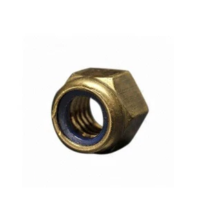 High Strength Self Locking Brass Nut Precision Threaded Fastener for Industrial Applications