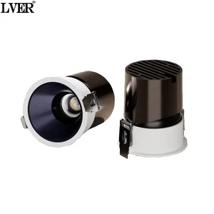 New LED Embedded COB Canopy Lamp for Home Lighting, Embedded Ceiling, Hotel Interior, Aluminum Material, 12W Spotlight