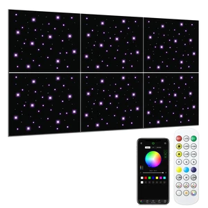 Starlight Polyester Fiber Ceiling Acoustic Panel With LED Lights-Modern Design For Outdoor/Exterior Use