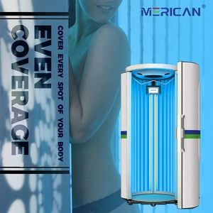 Merican Luxury Standing Solarium Machine Full Body UV Skin Tanning Machine Factory Direct Sale Salon Tan