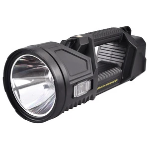 Outdoor Solar Powered Flashlight Rechargeable Searchlight USB Powerful LED Camping Lamp