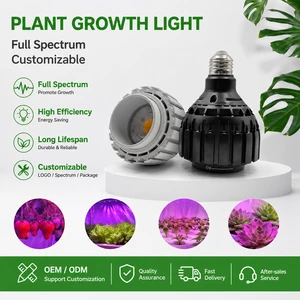 COB LED Grow Light Bulb Full Spectrum Plant Lamp for Home Greenhouse Office Desk Plants