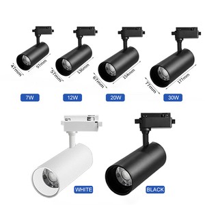 Track Light Anti Glare 3CCT Dimmable Cob Led Spot Light For Supermarket Restaurant