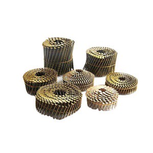 Quick Lead Dome Head Roofing Nail Smooth Shank Type Iron Wire Collated Coil Nail Gun