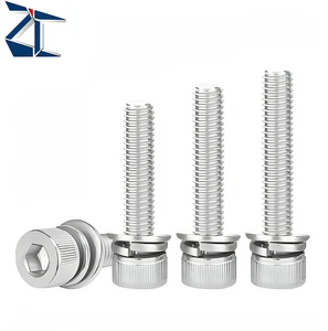 Factory Direct Wholesale 304 Stainless Steel M2.5 M3 M4 M5 M6 Hex Socket Pan Head Screw Other Hardware Fasteners