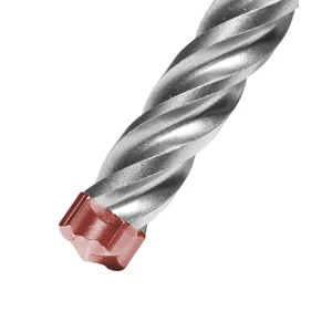 ANSI 7X Sds Plus 4 Cutter Full Carbide Tipped Sds Max Hammer Hex Drill Bit for Brick Stone and Concrete