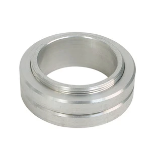 CNC Turning Aluminum Bushing Sleeve Custom Threaded Spacer Ring Mechanical Parts